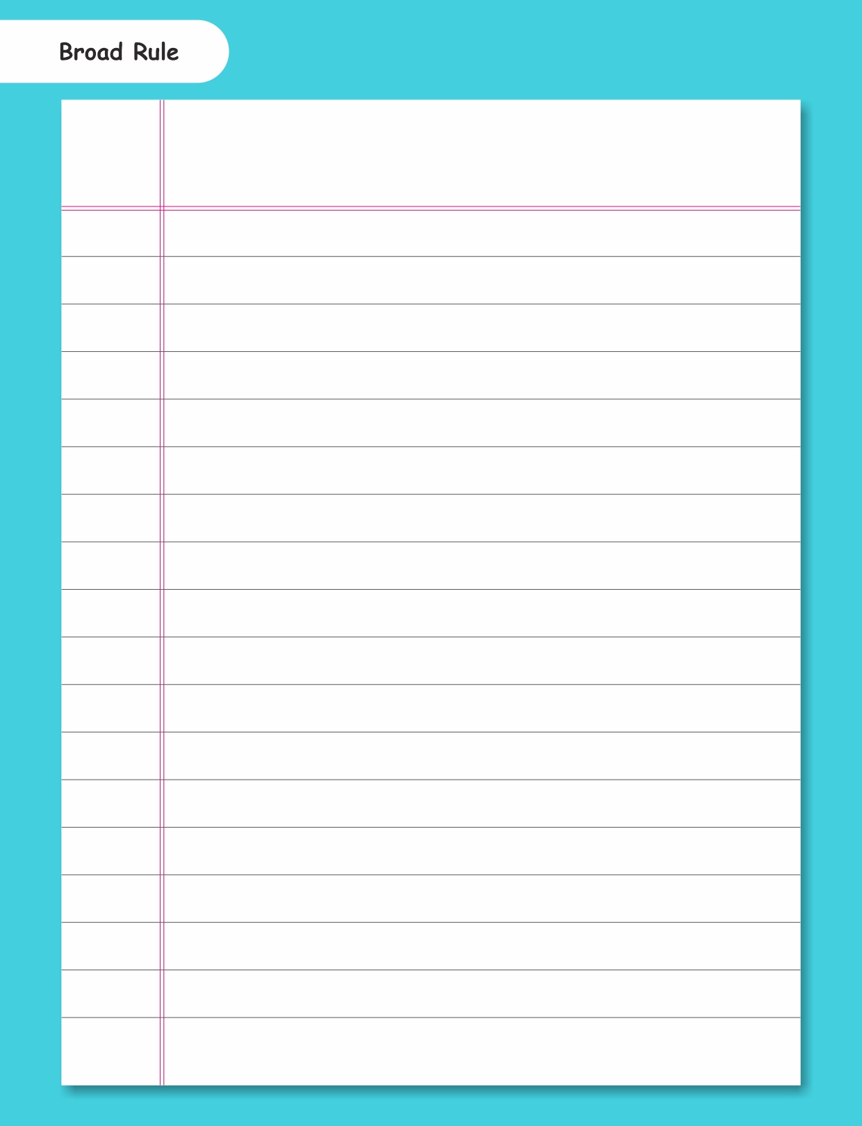 4 Pack Braod Rule School Notebooks for Students (160 Pages, 18 X 24 Cm